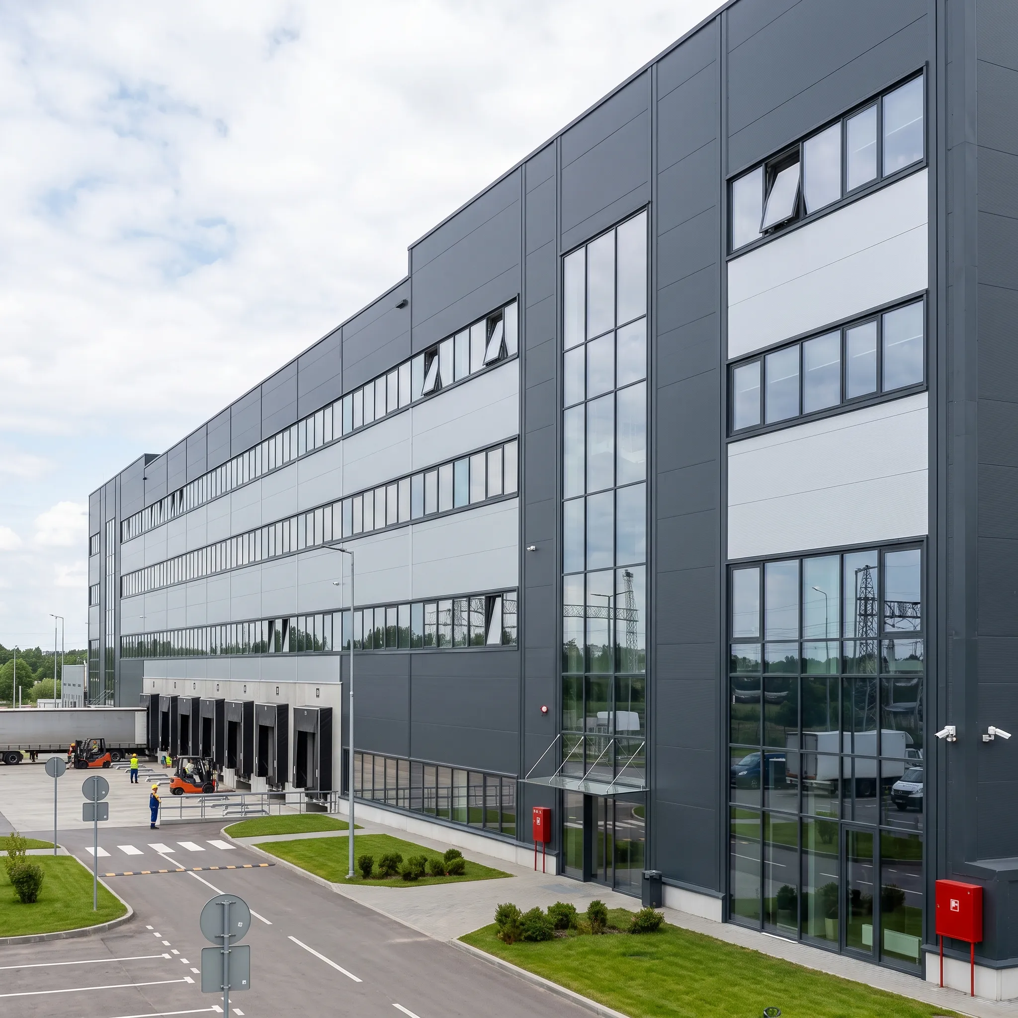 Светопрозрачные конструкции для промышленных объектов и складов класса А: специфика и экономика
